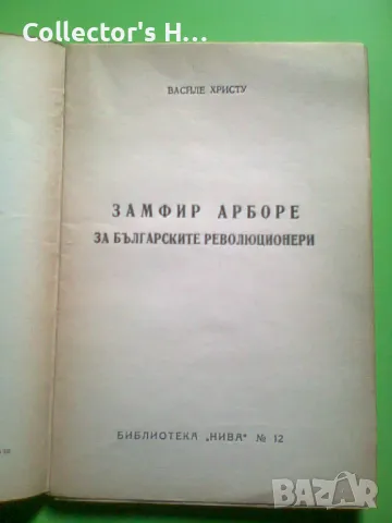 Замфир Арборе за българските революционери Весиле Христу 1944 антикварна книга , снимка 2 - Художествена литература - 49874542