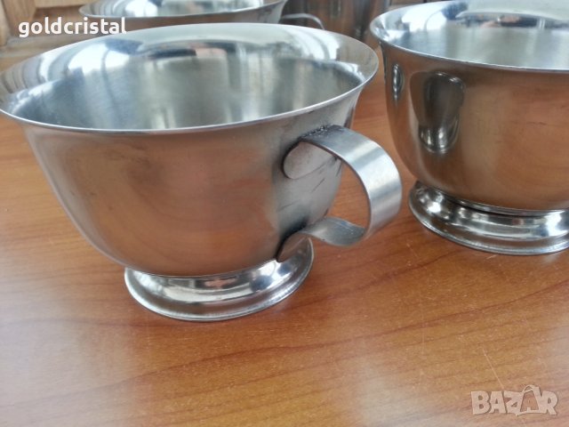 Българска алпака чаши купички шоли , снимка 3 - Антикварни и старинни предмети - 37694657