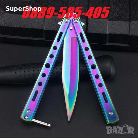 Уникален Хамелеон Нож Пеперуда Колекционерски cs go ножче гребен острие, снимка 3 - Ножове - 32552955