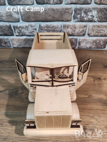 Дървен модел на фермерски камион – Craft Camp, снимка 16 - Коли, камиони, мотори, писти - 52735528