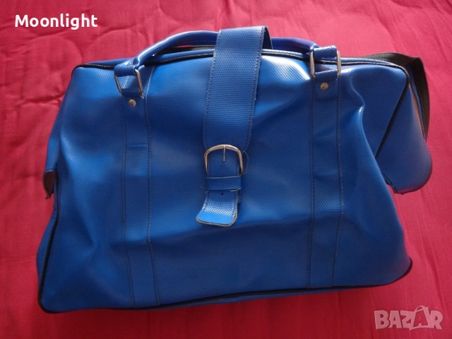 Антики - 2 големи ретро кожени сака / пътни чанти винтидж, снимка 6 - Антикварни и старинни предмети - 53232689