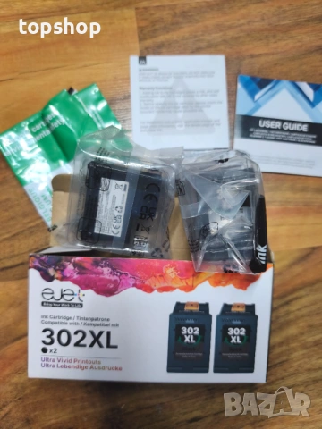 ЧИСТО НОВИ, ЗАПЕЧАТАНИ Комплект 2 бр. Черно мастило HP 302XL ( EJET 302XL ) – Капацитет 750 страници, снимка 8 - Консумативи за принтери - 53276914