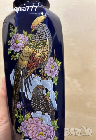 Винтидж японска порцеланова ваза, снимка 13 - Вази - 52894619