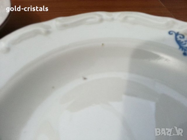 Стар български порцелан чинии дълбоки, снимка 8 - Антикварни и старинни предмети - 33422942