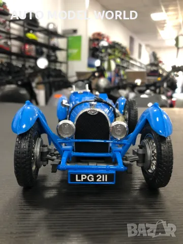 BBURAGO нова метална колекционерска количка BUGATTI TYPE 59 1934г.1:18, снимка 3 - Колекции - 47410496