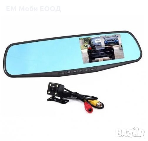 Видеорегистратор в Огледалото за обратно виждане + камера за заден ход, снимка 3 - Аксесоари и консумативи - 32383610