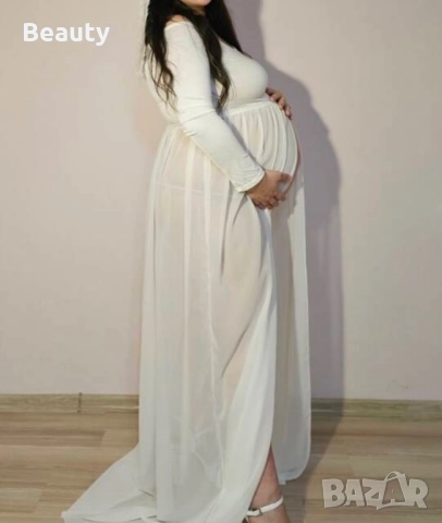 Рокля за фотосесия на бременни, снимка 2 - Дрехи за бременни - 52203969