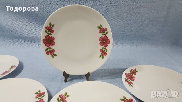 Порцеланови чинии - Бавария с флорални мотиви - 9 броя, снимка 3 - Антикварни и старинни предмети - 32891381