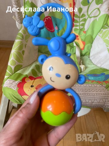 Бебешки шезлонг/столче Fisher Price, Тропическа гора, снимка 3 - Музикални играчки - 40841672