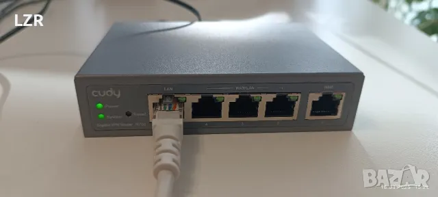 Cudy Gigabit Multi-WAN VPN Router кабелен рутер Fast Ethernet, Гигабитов етернет Сив