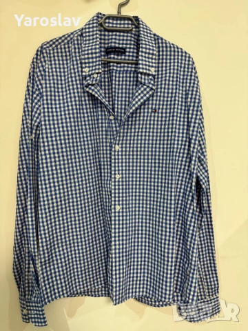 Мъжка риза Tommy Hilfiger – карирана, размер XXL (45–46)
