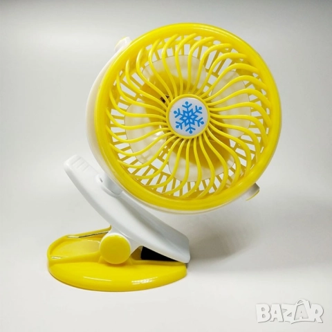 Вентилатор с USB захранване и щипка