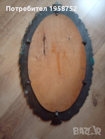 Vintage метална рамка от средата на 19в. за огледало, снимка 4 - Антикварни и старинни предмети - 53422299