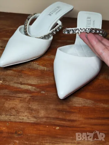 Twinset дамски обувки на ток, бели, 37 размер, снимка 11 - Дамски обувки на ток - 46840811