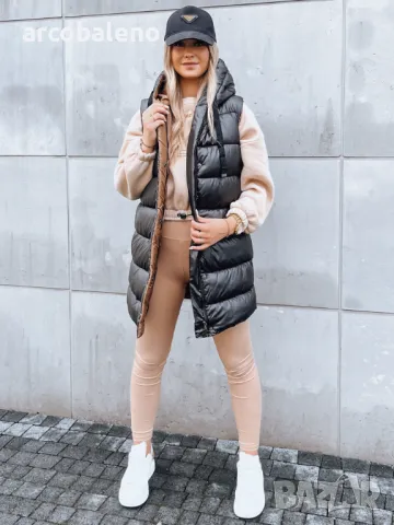 Дамско дълго реверсивно ватирано зимно яке без ръкави NOMADNECTAR, снимка 2 - Якета - 47464847