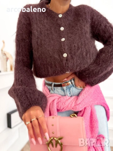 Дамски пуловер от 80% мохер, 5цвята , снимка 2 - Блузи с дълъг ръкав и пуловери - 53096733