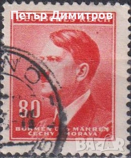 Клеймована марка Адолф Хитлер Хитлер 1942 от Бохемия и Моравия