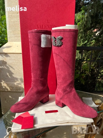 Намалени!  1350 лв  Valentino Garavani  Оригинал  Ботуши велур
