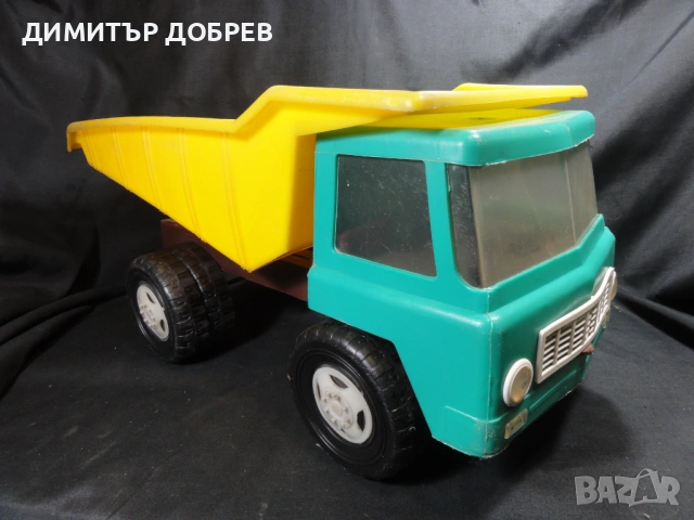 СТАРА РЕТРО СОЦ НРБ ПЛАСТМАСОВА ИГРАЧКА КАМИОН САМОСВАЛ КДН ЛЮЛИН, снимка 3 - Колекции - 53291660