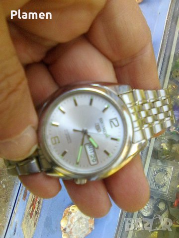 Японски ръчен автоматичен часовник Сейко - 5 -та серия 21 камъка, снимка 6 - Мъжки - 40415919