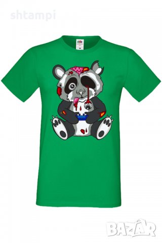 Мъжка тениска Panda Bear Zombi Gamer STAGE Изненада,Повод,Подарък,Празник, снимка 7 - Тениски - 37652880