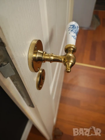 Масивни месингови дръжки за врати , снимка 2 - Интериорни врати - 51379153