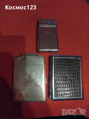 Стари табакери със запалки