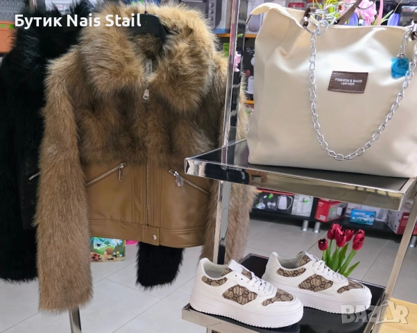 Дамско кожено яке!, снимка 4 - Якета - 51685590