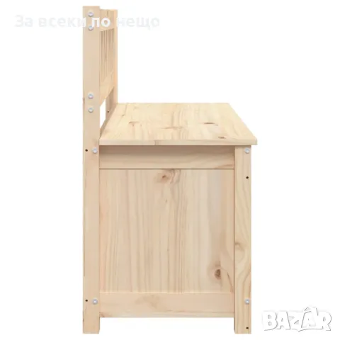 Пейка, 110x41x76,5 см, борово дърво масив, снимка 3 - Градински мебели, декорация  - 48005212