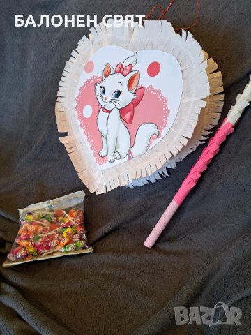 Котето Мери Пинята обемна фигура Сърце, снимка 3 - Други - 40225475