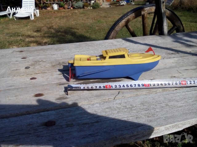 Стара играчка лодка,катер #2, снимка 3 - Антикварни и старинни предмети - 27238507