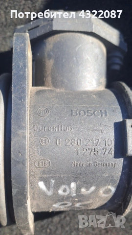 Дебитомер Bosch 0 280 217 107 Volvo 850 2.5i, снимка 2 - Части - 51936919