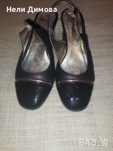 Черни дамски официални обувки 35 номер, снимка 4 - Дамски елегантни обувки - 27967713