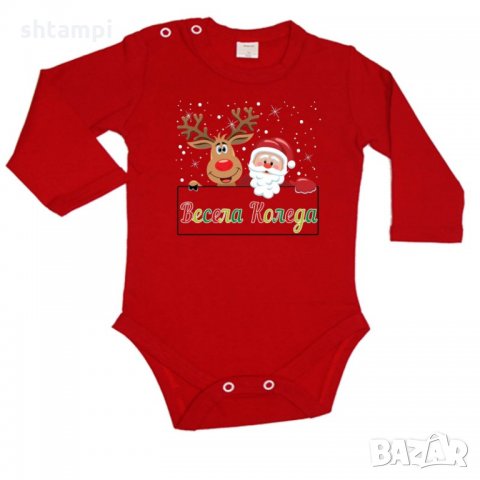 Бебешко боди Коледа Весела коледа 4, снимка 3 - Бодита за бебе - 34731065