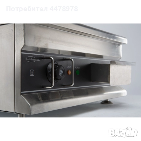 Професионална гладка електрическа хромирана скара, снимка 4 - Обзавеждане на кухня - 52660342