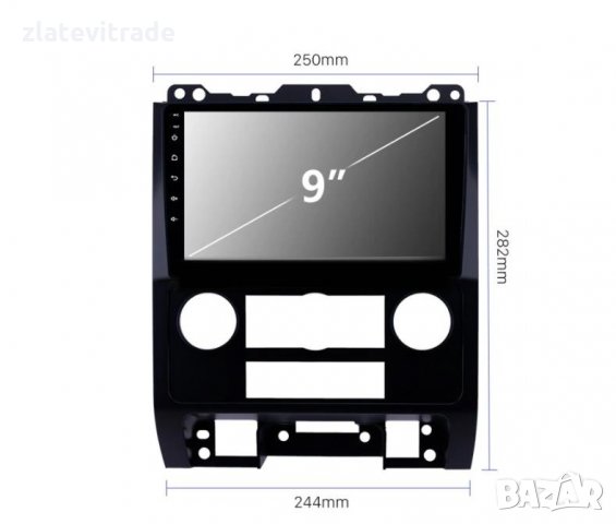 FORD ESCAPE 2007-2012/MAZDA TRIBUTE 2008-2012/MERCURY MARINER - 9" / 12,3" АНДРОИД НАВИГАЦИЯ, 9362, снимка 5 - Навигация за кола - 34909155