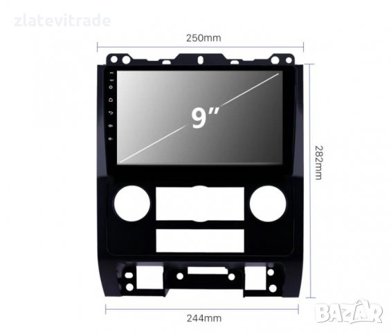 FORD ESCAPE 2007-2012/MAZDA TRIBUTE 2008-2012/MERCURY MARINER - 9'' АНДРОИД НАВИГАЦИЯ, 9362, снимка 4 - Навигация за кола - 34909155