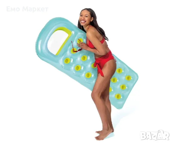 Отпуснете се и се наслаждавайте: Надуваем дюшек за вода Intex - вашата лична оазис от релаксация, снимка 5 - Надуваеми легла - 49405830