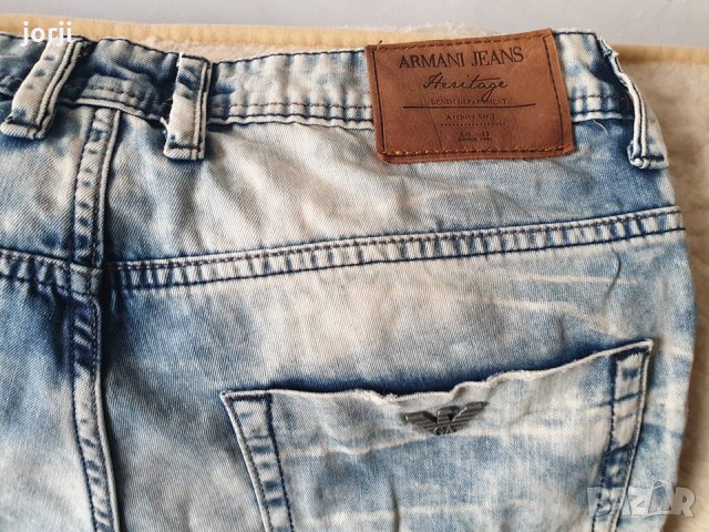 Оригинални Къси дънки Armani Jeans, снимка 2 - Дънки - 32734299