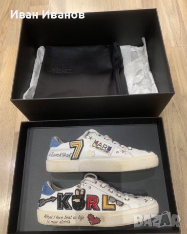 Karl Lagerfeld оригинал 36 номер, снимка 8 - Маратонки - 43914526