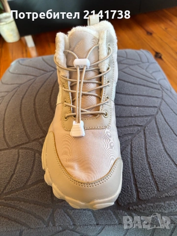 Дамски боси обувки с топъл пух, снимка 2 - Маратонки - 53537791