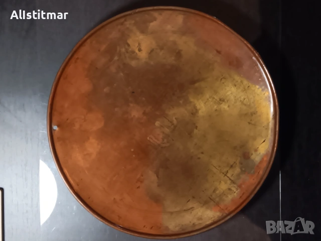 Mедна чиния за стена ръчна авторска изработка изобразена,,СВЕТА СОФИЯ" в Истамбул , снимка 5 - Антикварни и старинни предмети - 53115470