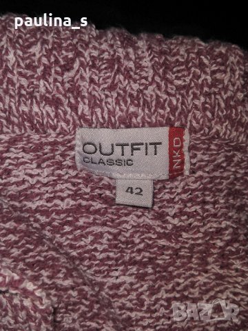 Меланжен памучен пуловер "Outfit"® / хипоалергичен, снимка 5 - Блузи с дълъг ръкав и пуловери - 26696850