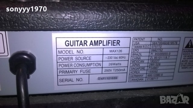 ПОРЪЧАНО-peavey max 126 guitar amplifier-trans tube-внос швеицария, снимка 16 - Китари - 26496552