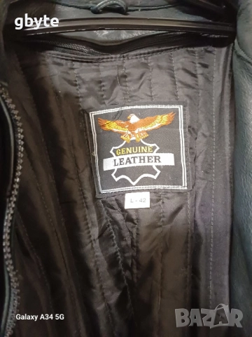 Дамско кожено мото яке, снимка 5 - Якета - 52178995