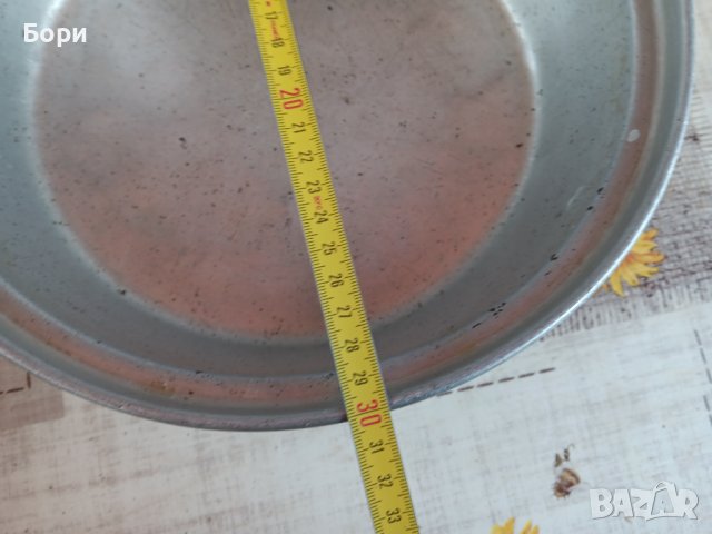 Стара дълбока алуминиева тава, снимка 3 - Съдове за готвене - 43341918