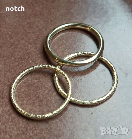Златни халки, снимка 3 - Пръстени - 34952041