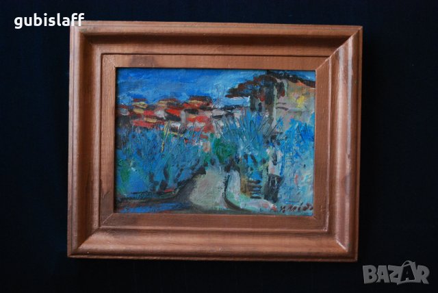 Стара картина, Пейзаж от В. Търново, Вельо Митев