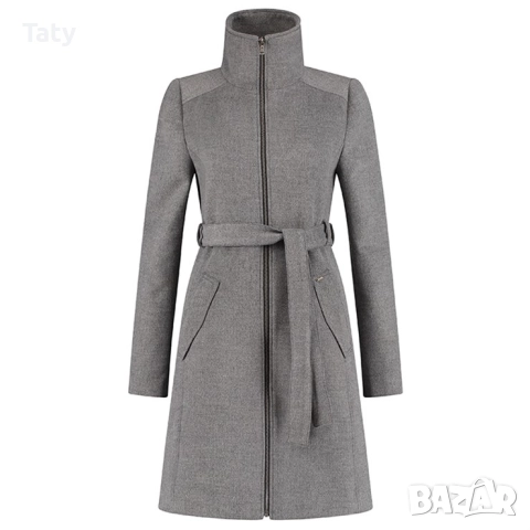 Палто за мама бежав цвят , снимка 4 - Палта, манта - 52813447