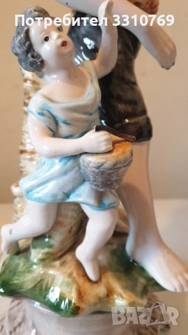 Рядка находка-голяма италиянска порцеланова статуетка , снимка 3 - Статуетки - 51829627